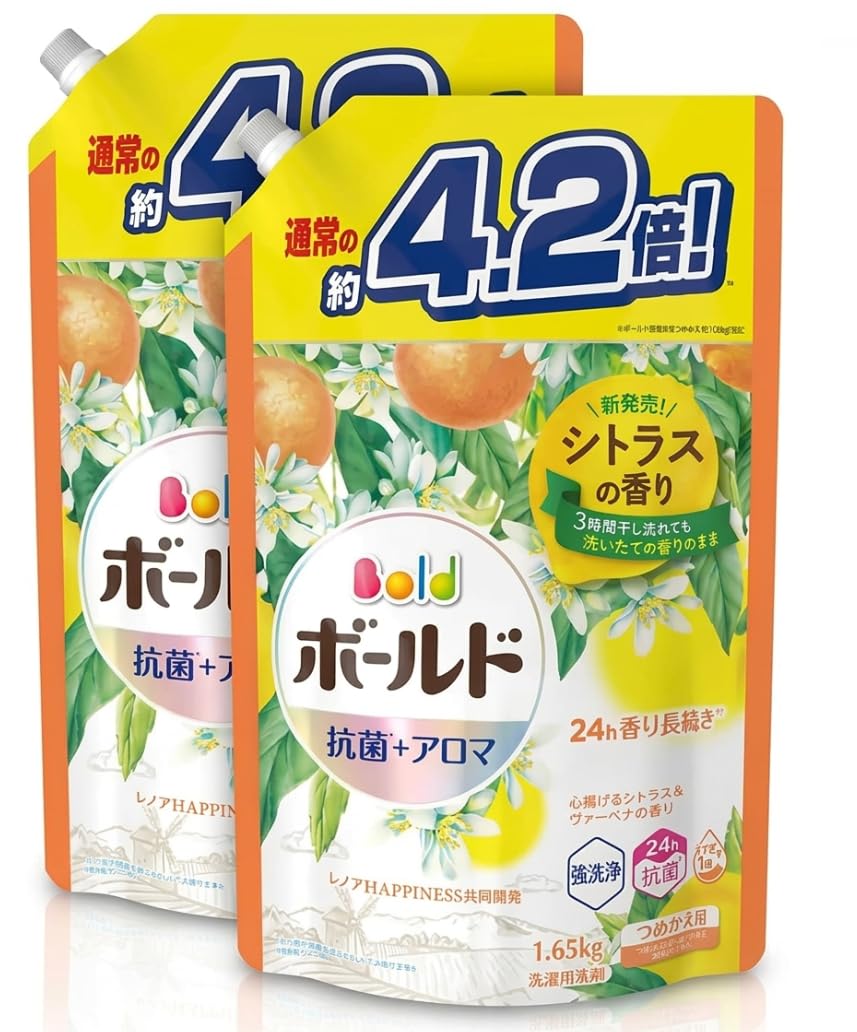 Amazon | 【まとめ買い】 ボールド 液体洗濯洗剤 抗菌+アロマ シトラス